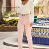 Soft Pink Slim Leg Mom Jeans -SOSANDAR Sales web 31 s23tj072nl0001 s20bd004pk0003 056 1
