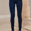 Dark Indigo Zip Detail Jeggings -SOSANDAR Sales web 44 s23tj021pk0020 s23bd011io003w 227