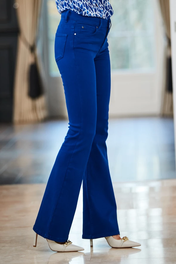 Cobalt Blue Kick Flare Jeans 5 Cobalt Blue Kick Flare Jeans - Image 3