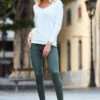 Khaki Green Perfect Jeggings 2 Khaki Green Perfect Jeggings -SOSANDAR Sales web 50 a21tj043 s21bd016gn a20tk065nl 036rt