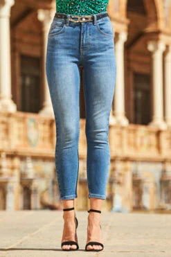 Mid Blue Cropped Perfect Skinny Jeans 11 Mid Blue Cropped Perfect Skinny Jeans -SOSANDAR Sales web 82 s22tj138gran01 s22bd200be0010 199