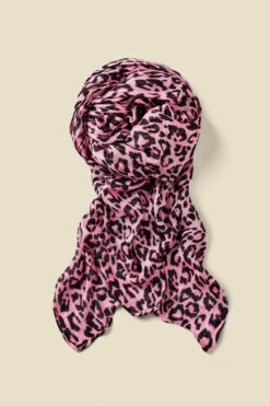 Pink Animal Print Scarf 7 Pink Animal Print Scarf -SOSANDAR Sales web a21ac068pian a