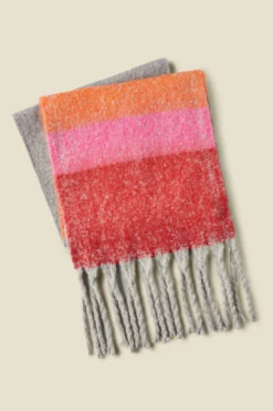 Grey, Pink & Red Ultra Soft Oversized Scarf 13 Grey, Pink & Red Ultra Soft Oversized Scarf -SOSANDAR Sales web a21ac073mi0001