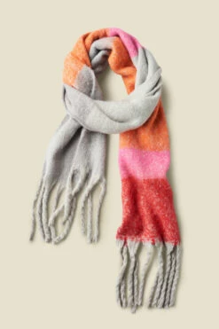 Grey, Pink & Red Ultra Soft Oversized Scarf 12 Grey, Pink & Red Ultra Soft Oversized Scarf -SOSANDAR Sales web a21ac073mi0001 3