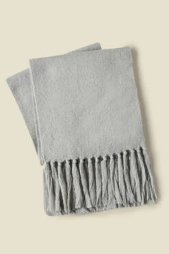 Grey Ultra Soft Oversized Scarf -SOSANDAR Sales web a21ac074gy0015