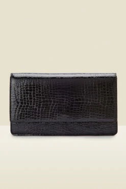 Black Snake Faux Leather Clutch Bag 11 Black Snake Faux Leather Clutch Bag -SOSANDAR Sales web a21ac079 b rt