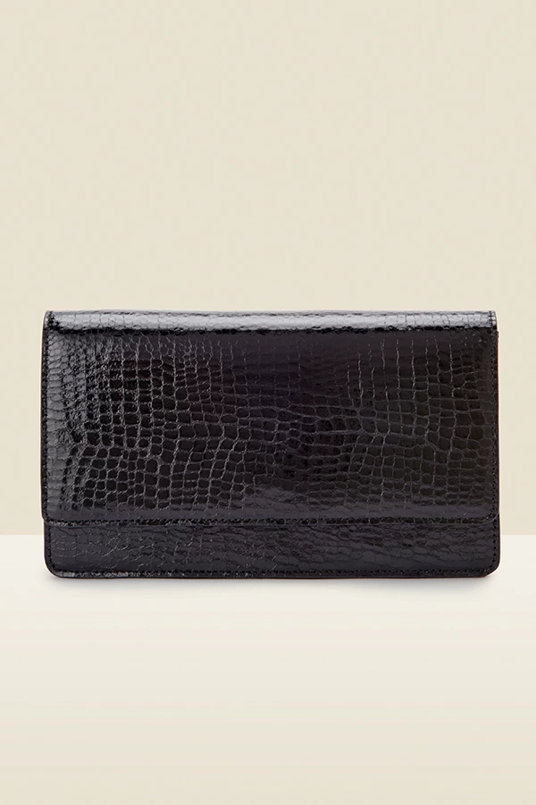 Black Snake Faux Leather Clutch Bag 5 Black Snake Faux Leather Clutch Bag - Image 3