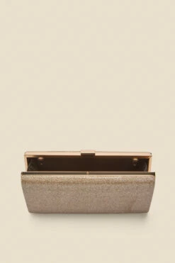Champagne Gold Clasp Detail Box Clutch Bag 14 Champagne Gold Clasp Detail Box Clutch Bag -SOSANDAR Sales web a22ac002cm c