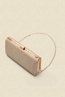 Champagne Gold Clasp Detail Box Clutch Bag 15 Champagne Gold Clasp Detail Box Clutch Bag -SOSANDAR Sales web a22ac002cm d