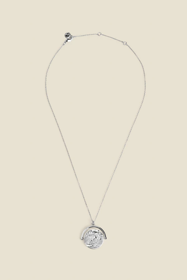 Silver Coin Pendant Necklace 3 Silver Coin Pendant Necklace