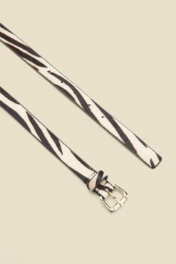 Black Zebra Print Leather Waist Belt -SOSANDAR Sales web a22ac044bkwe c