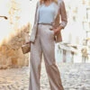 Champagne Gold Premium Satin Wide Leg Trousers -SOSANDAR Sales web crop 2306 01 s23bw048cm0002 01 080