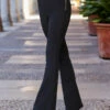 Black Body-Sculpting Bandage Kick Flare Trousers 2 Black Body-Sculpting Bandage Kick Flare Trousers -SOSANDAR Sales web crop 81 s23bj001bk0001 157
