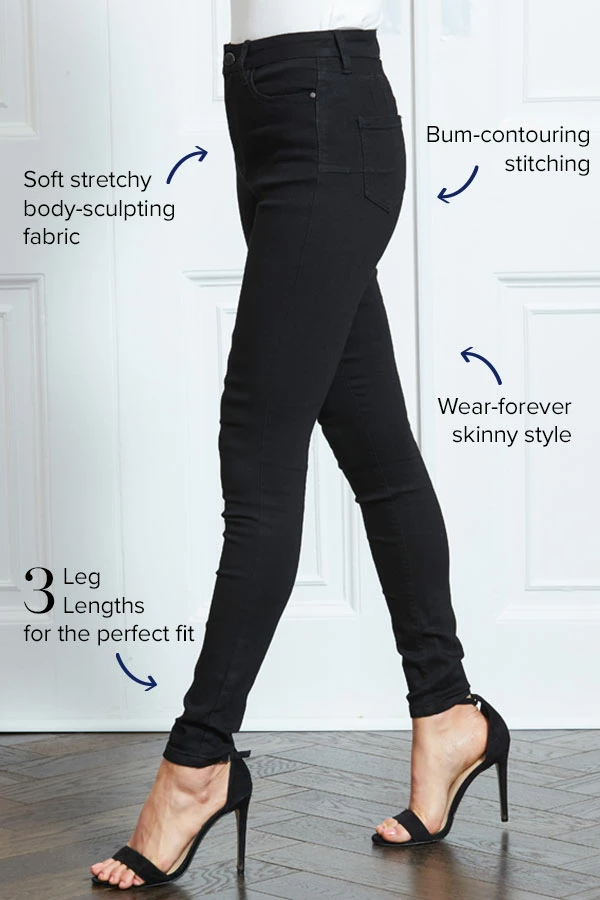 Black Sculpting Skinny Jeans 5 Black Sculpting Skinny Jeans - Image 3