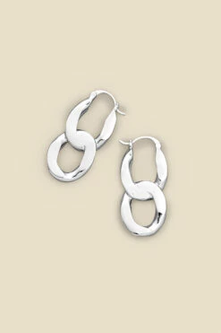 Silver Chain Link Earrings