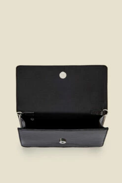 Black Snake Faux Leather Clutch Bag 14 Black Snake Faux Leather Clutch Bag -SOSANDAR Sales web snake bag
