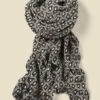 Natural Geometric Print Contrast Trim Scarf 1 Natural Geometric Print Contrast Trim Scarf -SOSANDAR Sales web sosa3538 rp 2